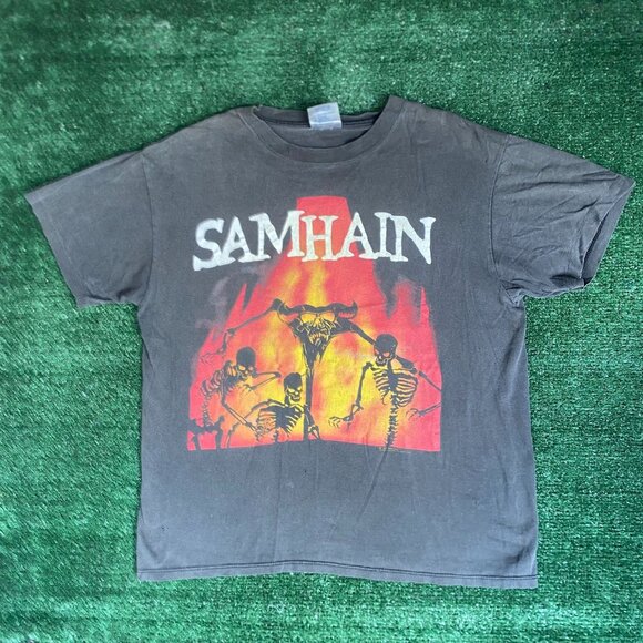 Vintage 90s Samhain Band Shirt Death Metal Rock Danzig Tee - Picture 1 of 8